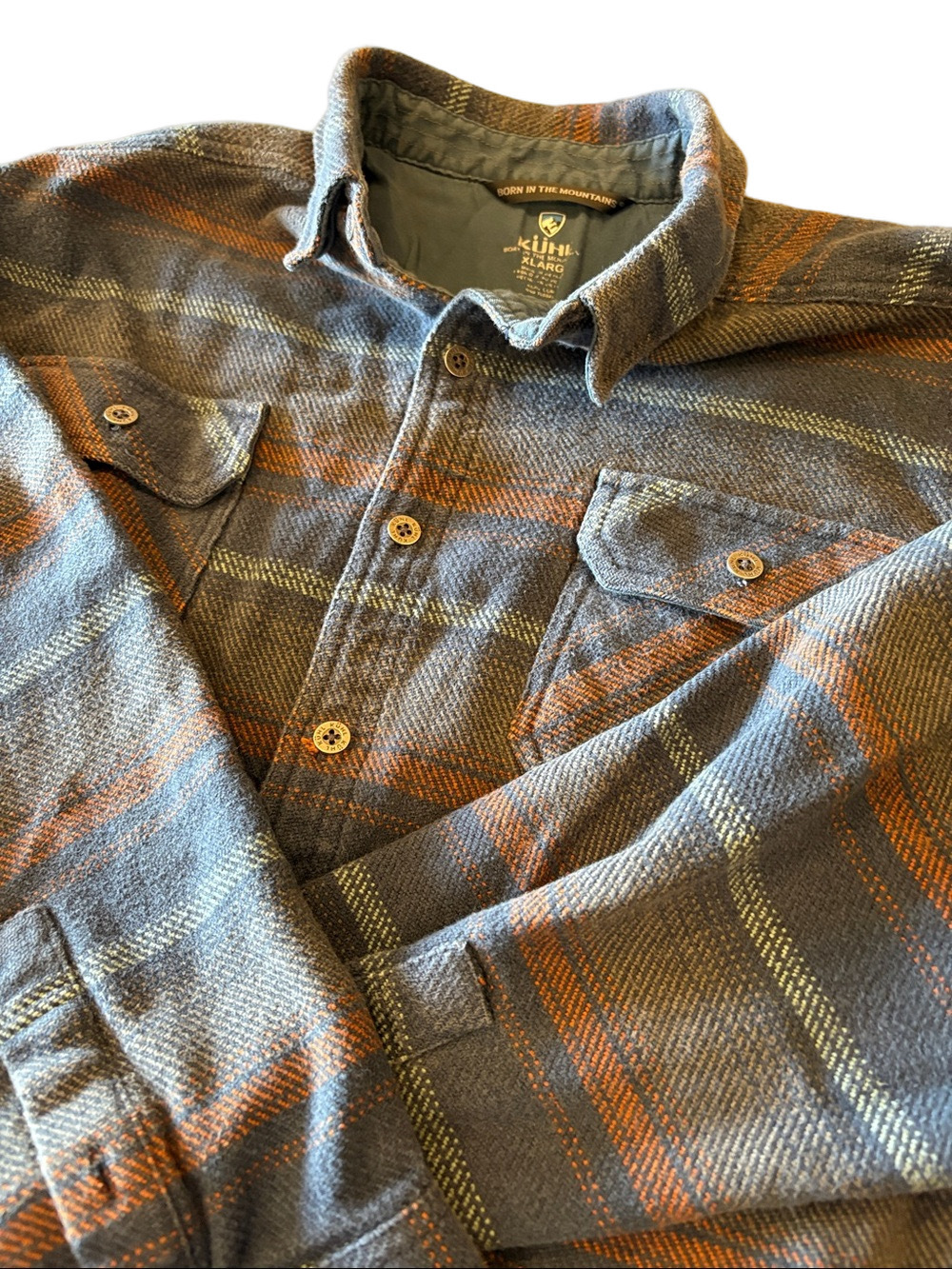 Kuhl Mens XL Heavy Knit Plaid Shacket